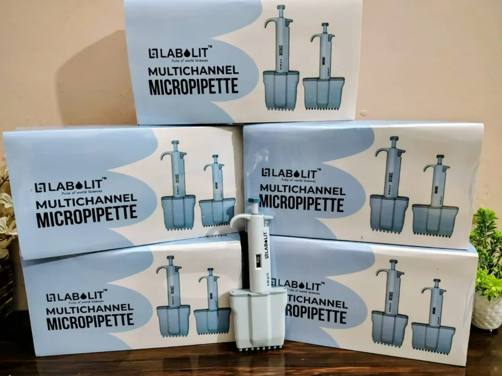Multichannel micropipettes 8 and 12 channel LABOLIT India
LABOLIT adjustable multichannel micropipette for laboratory use
8 channel micropipette for PCR ELISA laboratory applications
12 channel micropipette high precision liquid handling LABOLIT
Laboratory multichannel micropipette with ergonomic design India
Autoclavable multichannel micropipette LABOLIT manufacturer
Adjustable volume micropipette 0.5–300 µL multichannel
Biotechnology lab micropipette 8 channel liquid dispensing tool
Pharmaceutical laboratory 12 channel micropipette India supplier
High accuracy multichannel micropipette for research labs